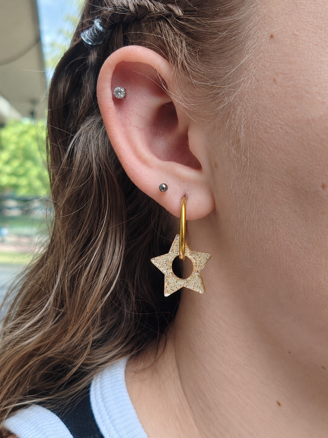 Boucles d'oreilles pampilles étoiles