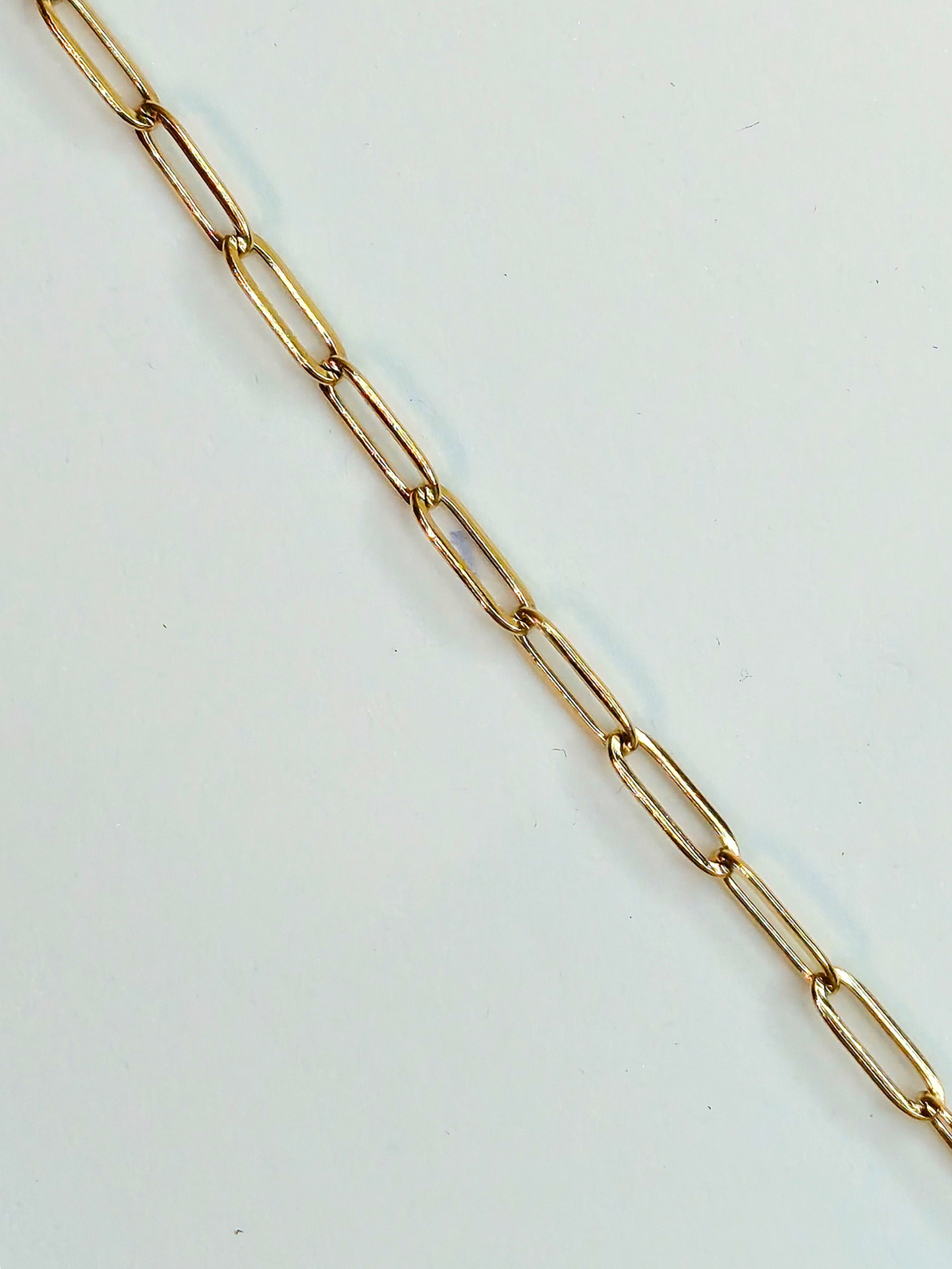 Collier charms personnalisé Alba – Maille trombone en acier inoxydable