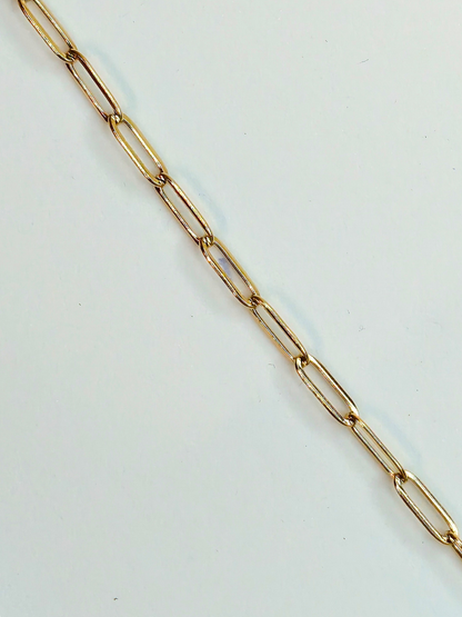 Collier charms personnalisé Alba – Maille trombone en acier inoxydable