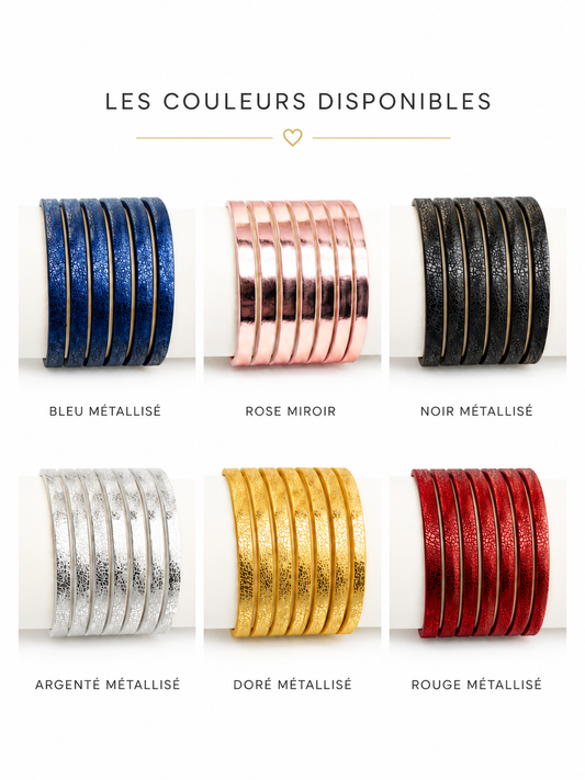 Bracelet personnalisé 2 cœurs en nacre