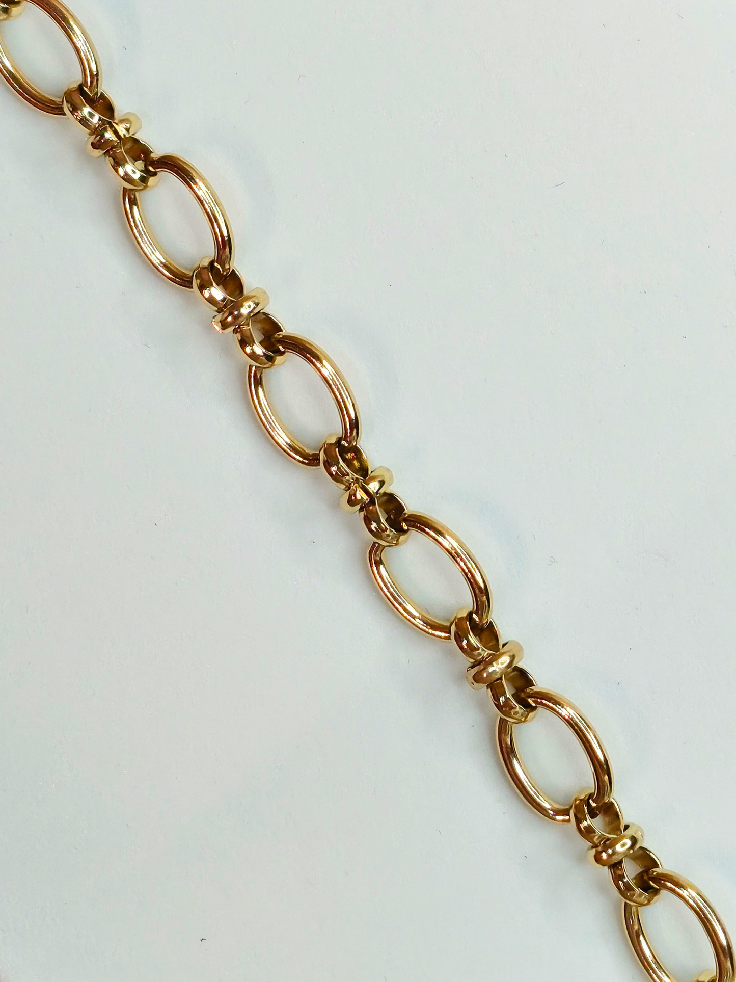 Collier charms personnalisé Solène – Maille ovale large en acier inoxydable