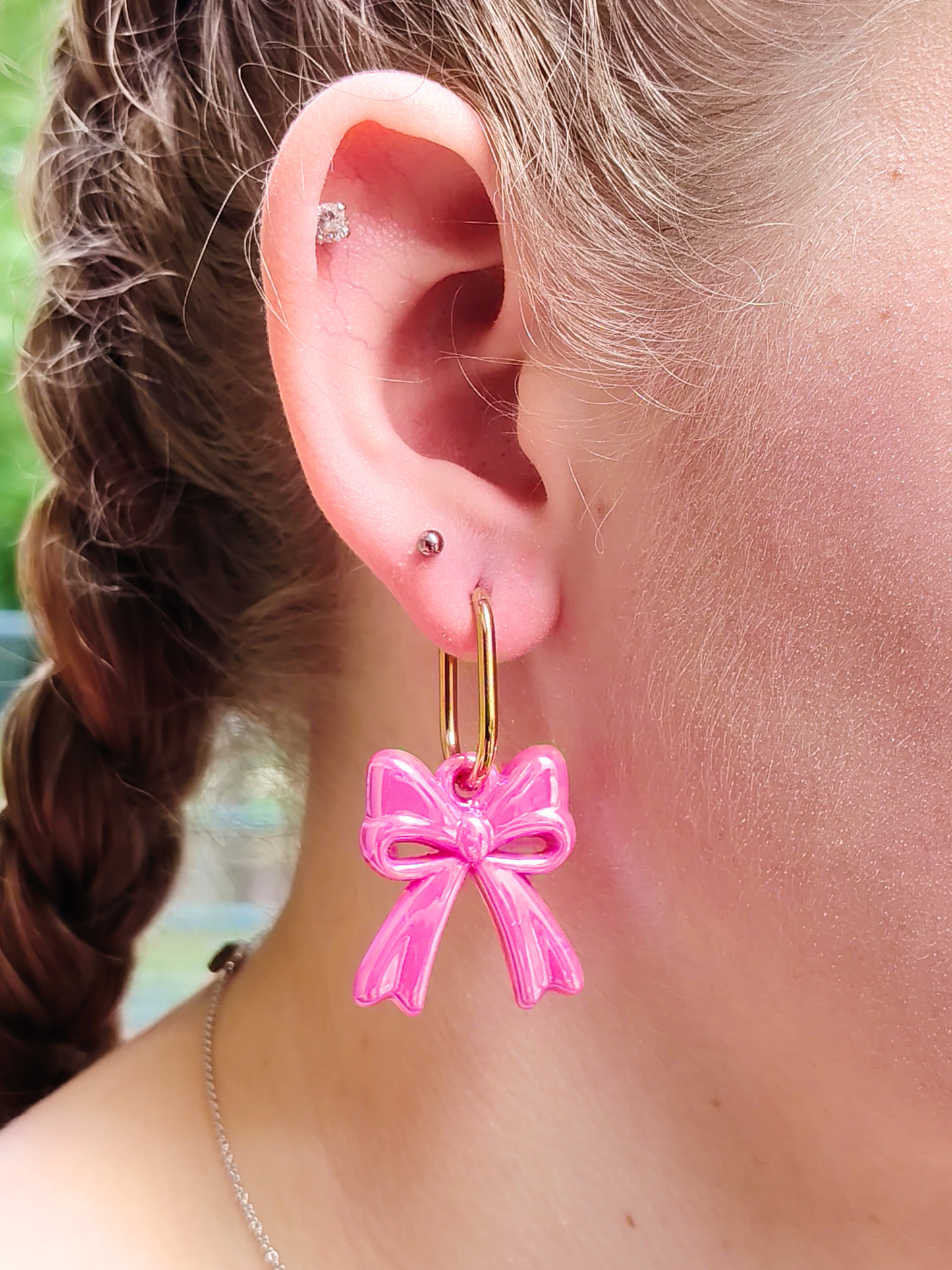 Boucles d'oreilles pampilles noeuds
