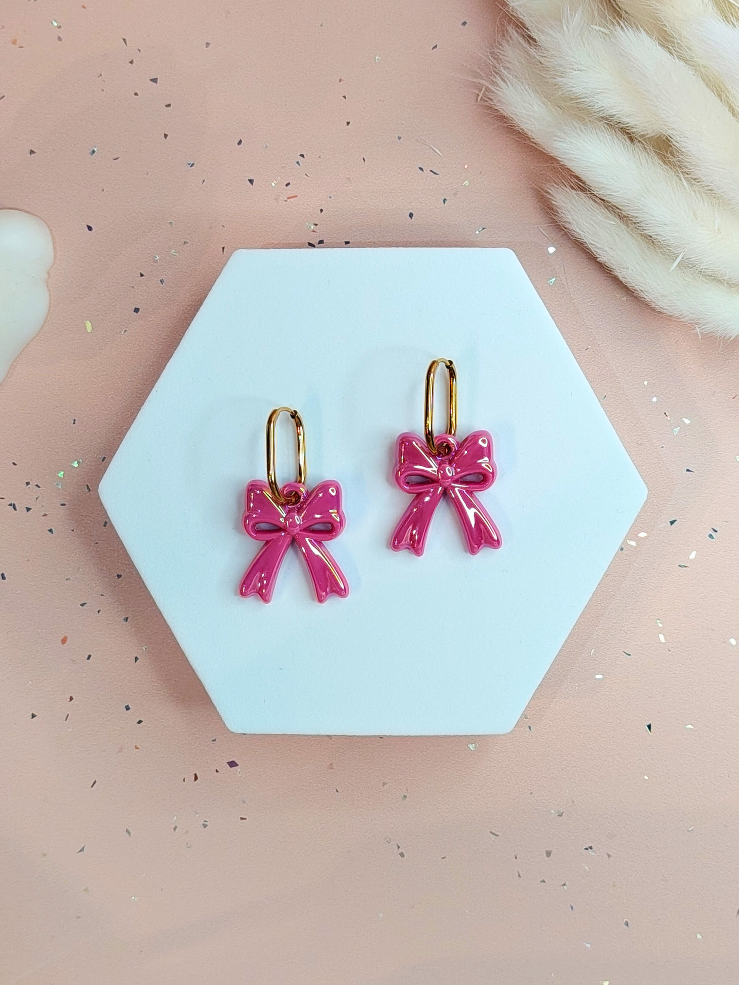 Boucles d'oreilles pampilles noeuds