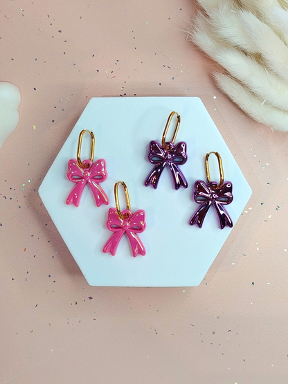 Boucles d'oreilles pampilles noeuds