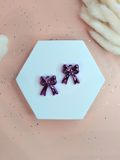 Boucles d'oreilles pampilles noeuds