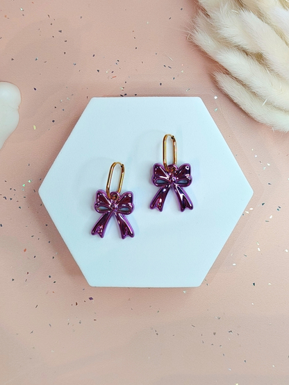 Boucles d'oreilles pampilles noeuds