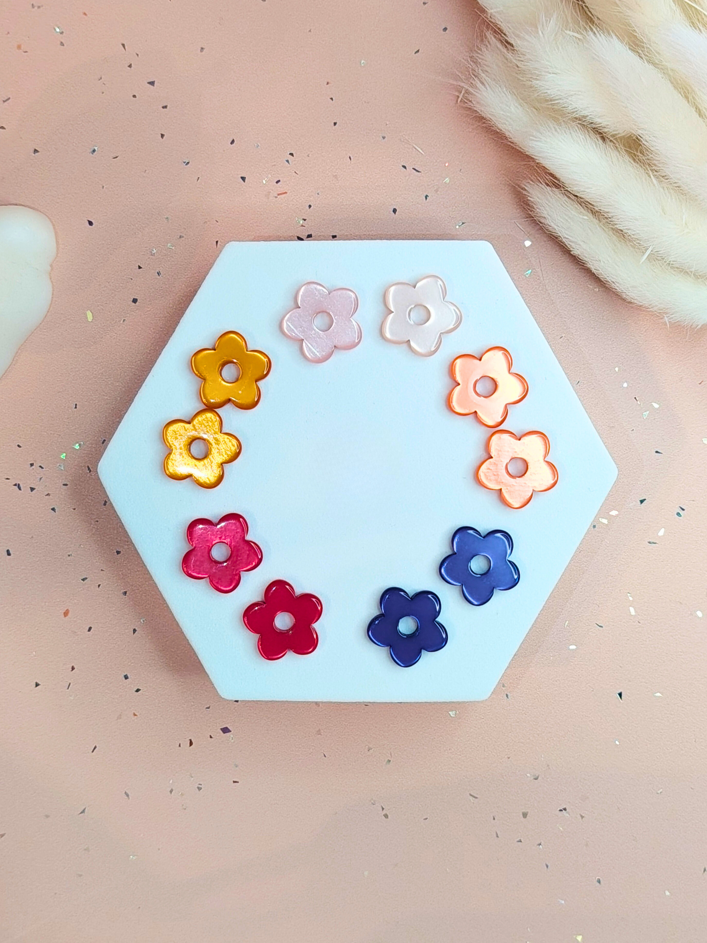 Boucles d'oreilles pampilles petites fleurs